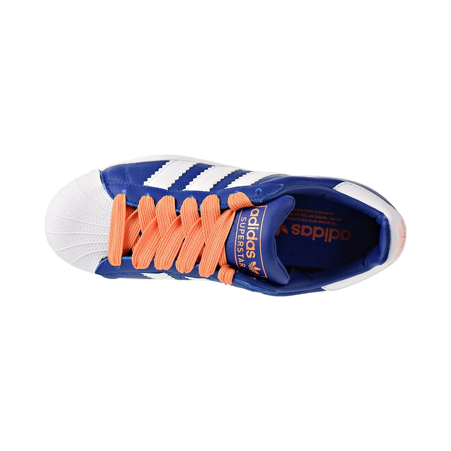 Adidas Superstar Mens Shoes Collegiate Royal/Cloud White /Easy Orange