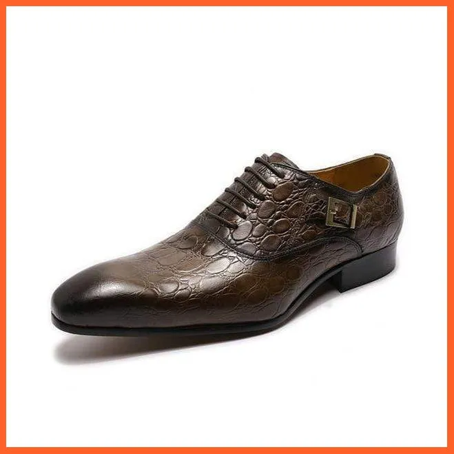 Brogue Formal Genuine Leather Lace Up Shoes