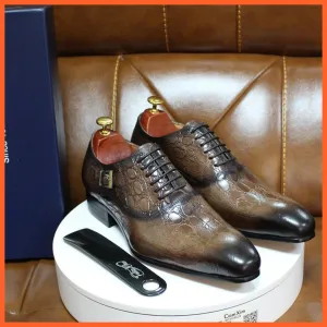 Brogue Formal Genuine Leather Lace Up Shoes