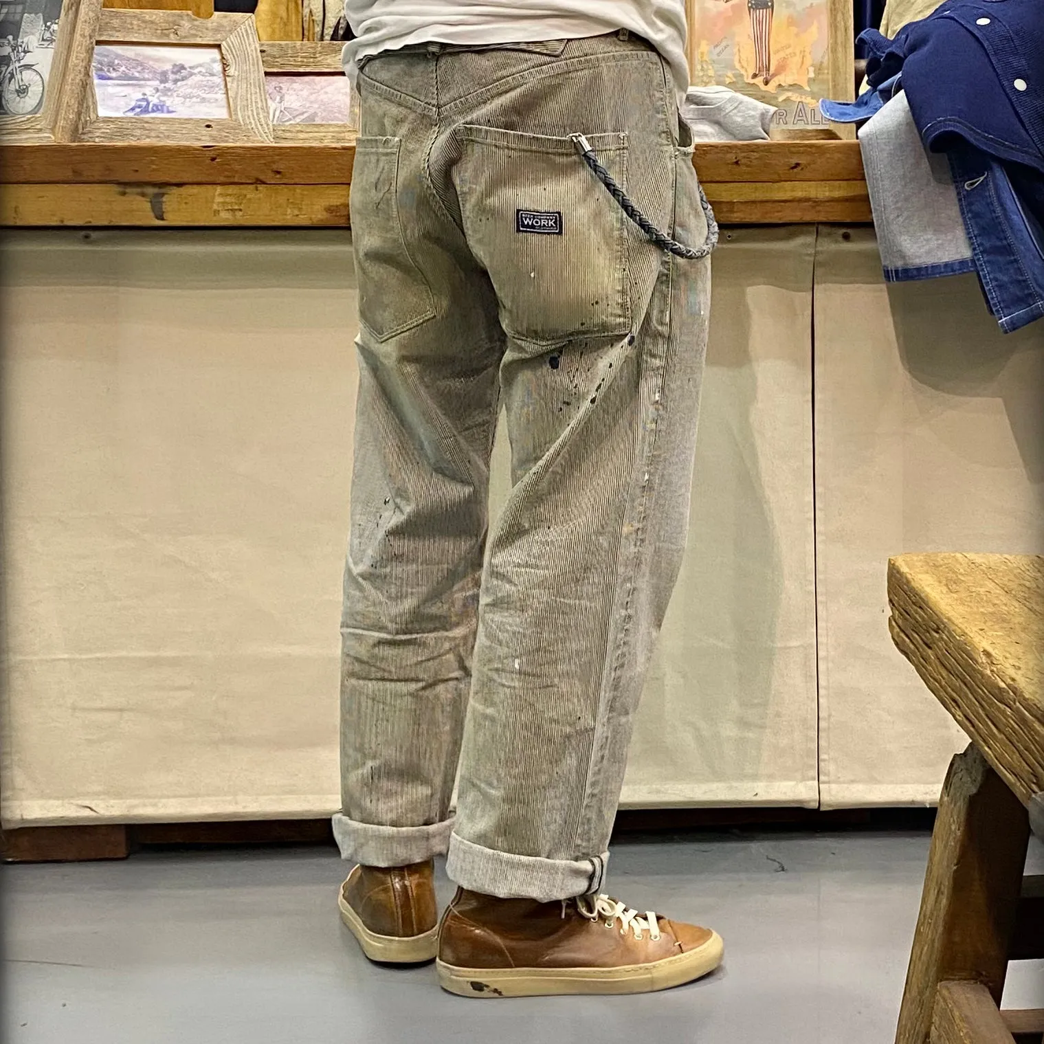 BZEN M.1433 L32-SUTTER REGULAR STRAIGHT WORK- 11.5oz- T0 PAINT