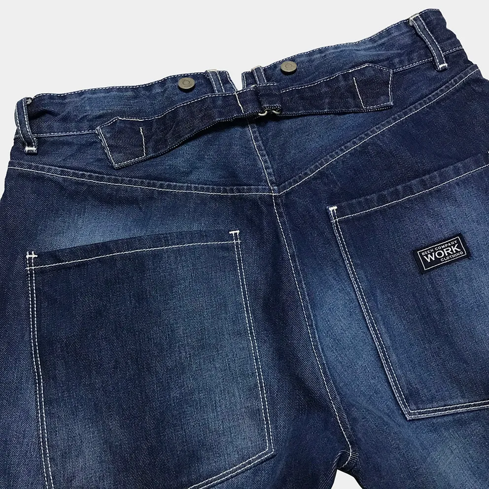 BZEN M.1433 L32-SUTTER REGULAR STRAIGHT WORK PANT- 13oz- T0 ROYAL BLUE