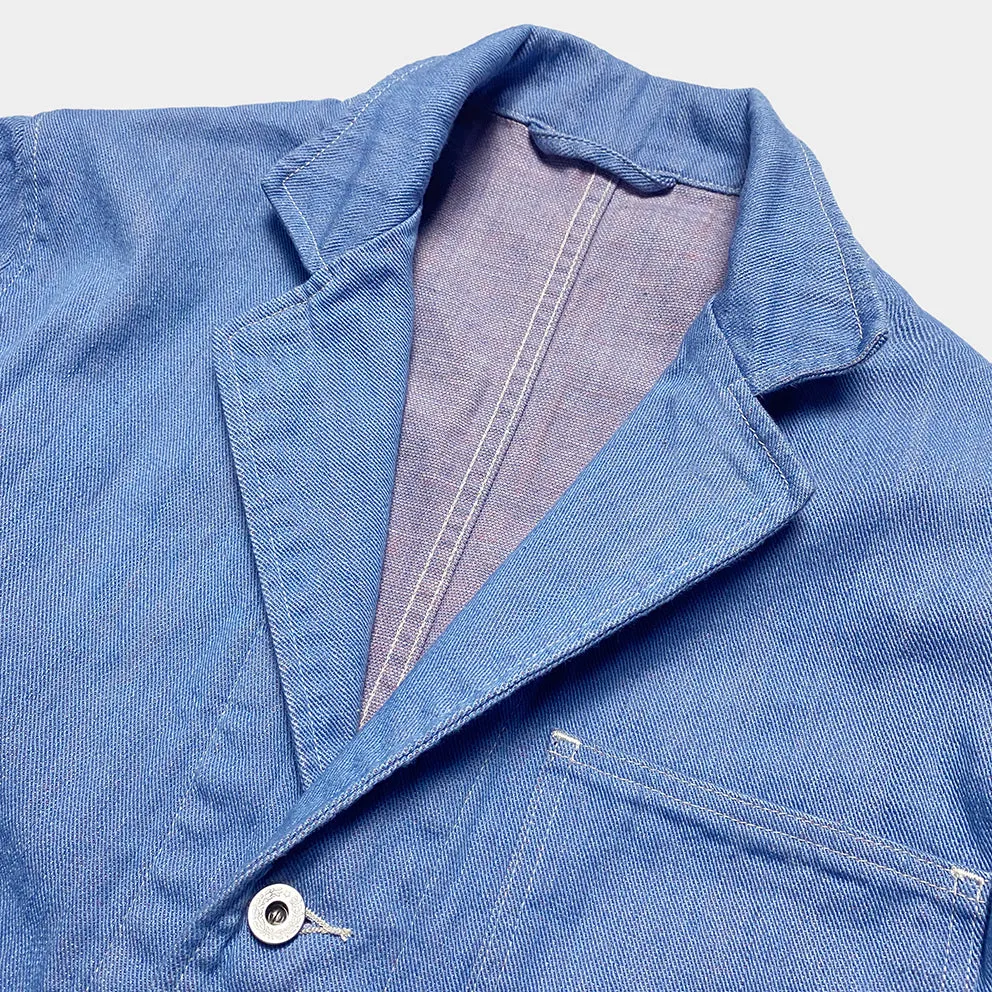 BZEN M.3081 LEWIS-UK13 REGULAR FIT 4 POCKET DENIM BLAZER-12OZ-E0 LIGHT BLUE