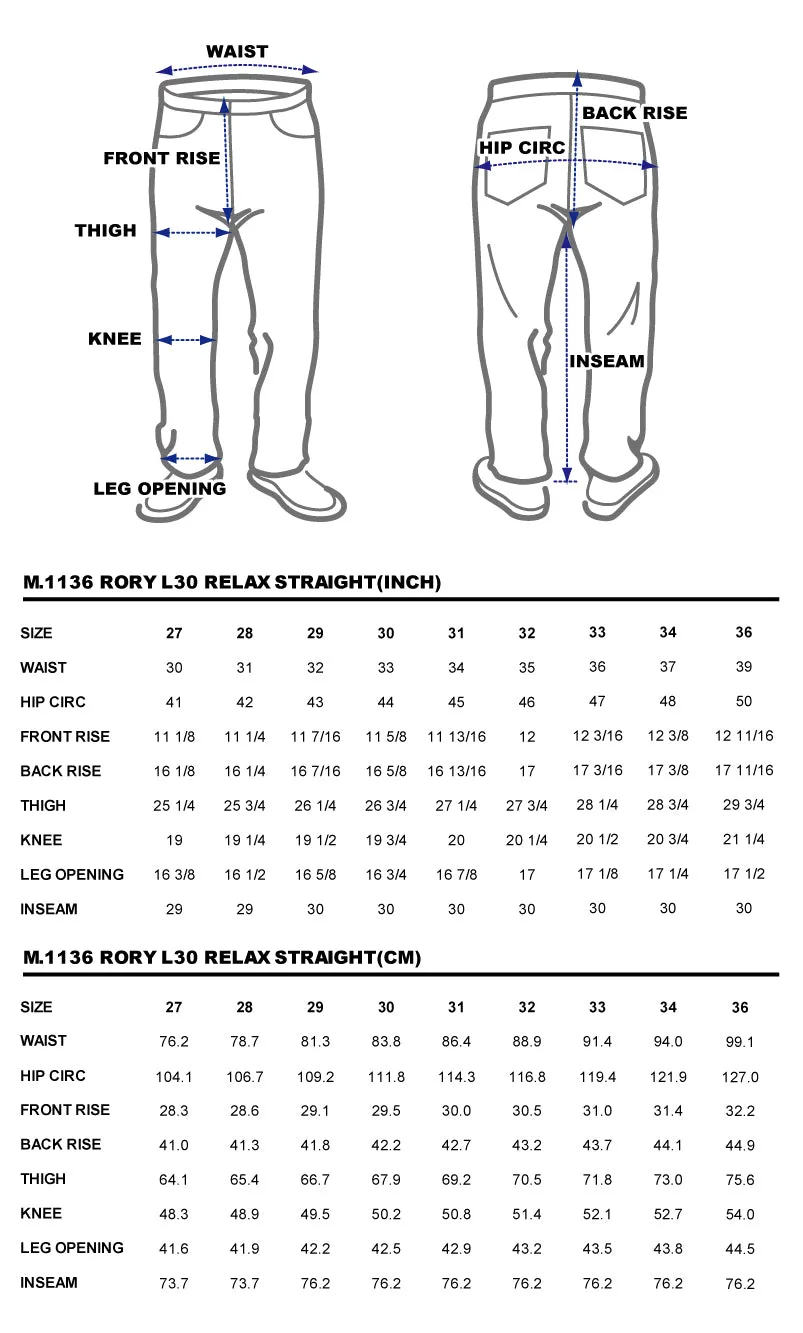 BZEN UNARMY - M.1136 L30-RORY RELAX STRAIGHT BUCKLE BACK 14.5oz RAW SELVEDGE- E0 RINSE