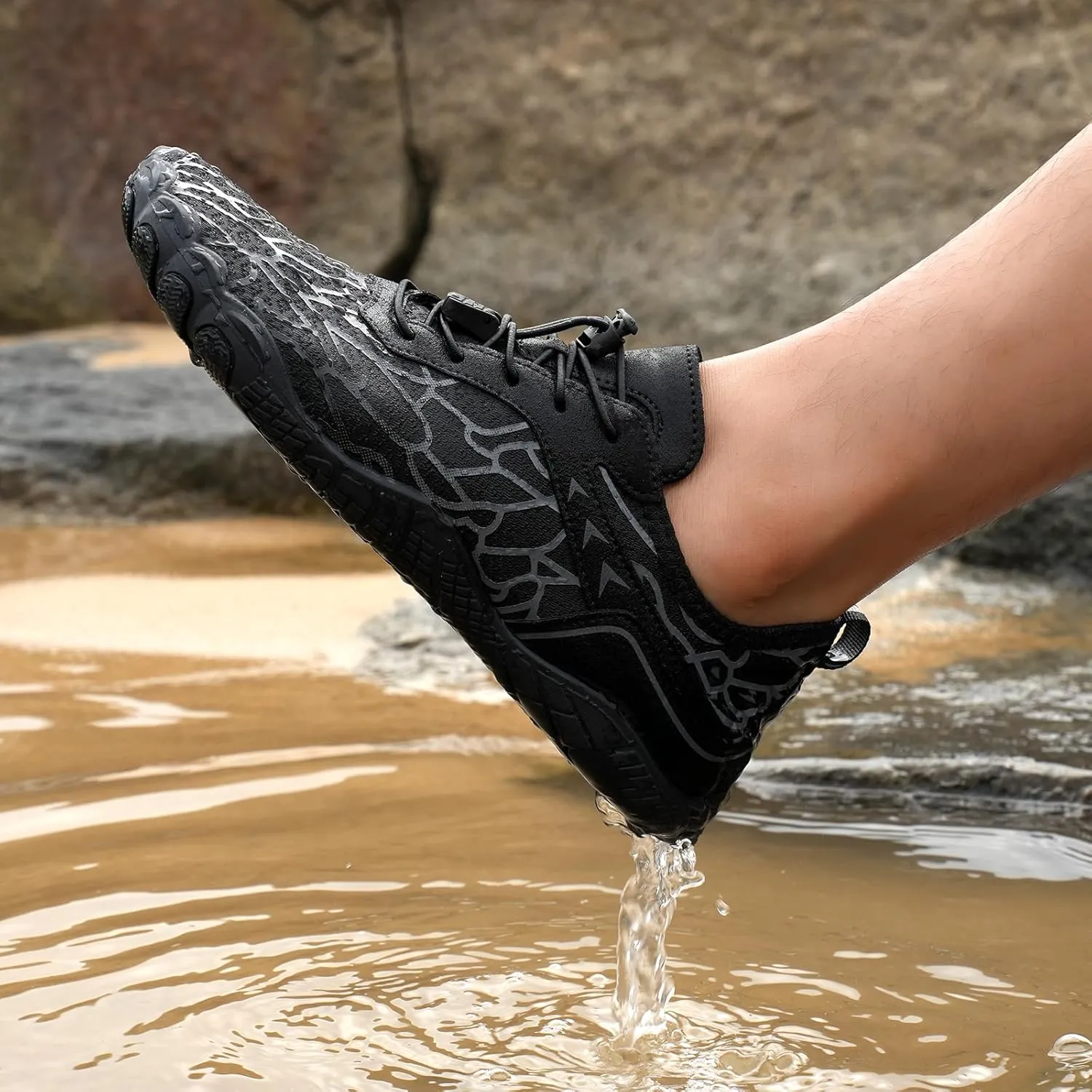 Canbebig Barefoot Shoes Women & Men Non-Slip Athletic Footwear Wide Toe Box Healthy Barefoot Shoes Breathable Running Shoe Unisex Outdoor Hiking Footwear