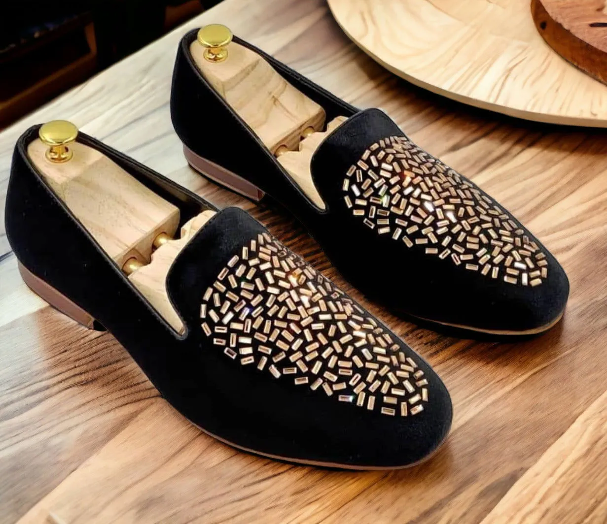 Fashion Rhine Stone Moccasin Shoes
