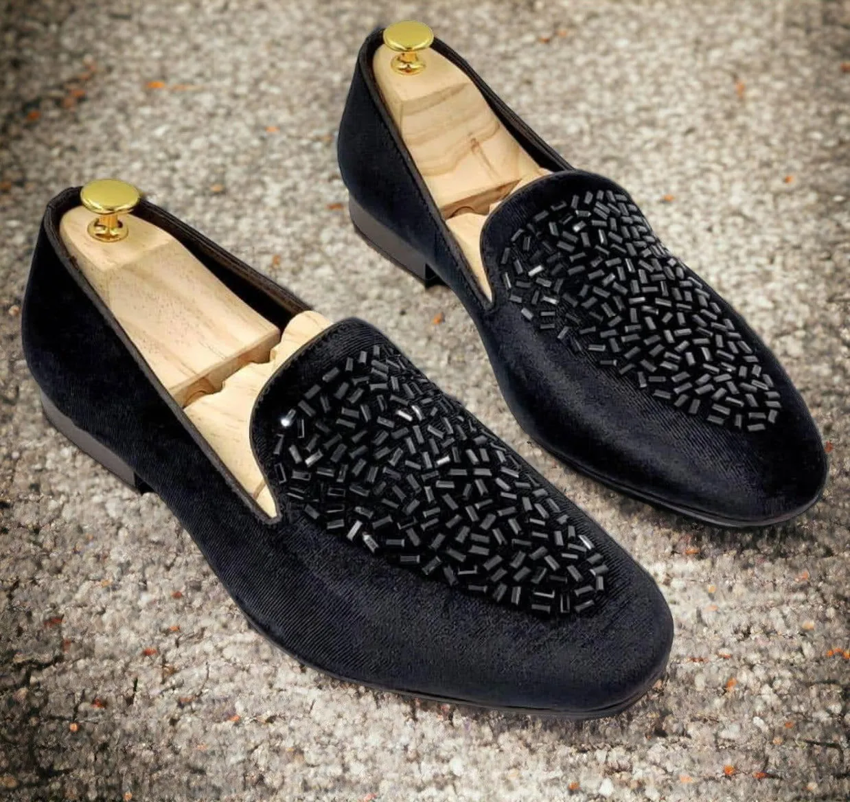 Fashion Rhine Stone Moccasin Shoes