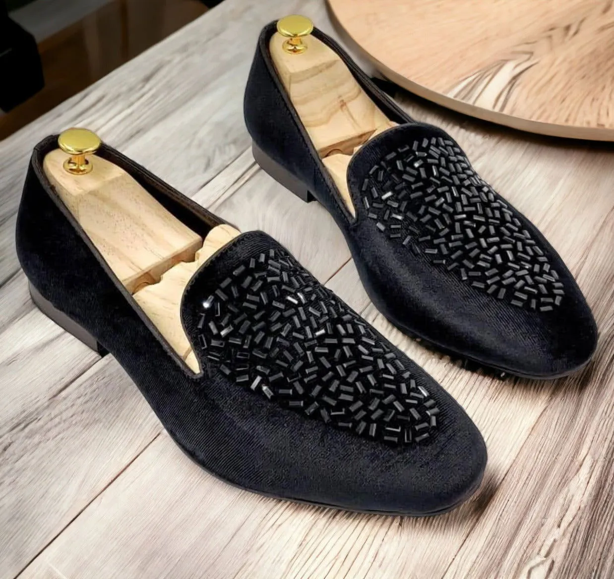 Fashion Rhine Stone Moccasin Shoes