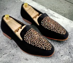Fashion Rhine Stone Moccasin Shoes