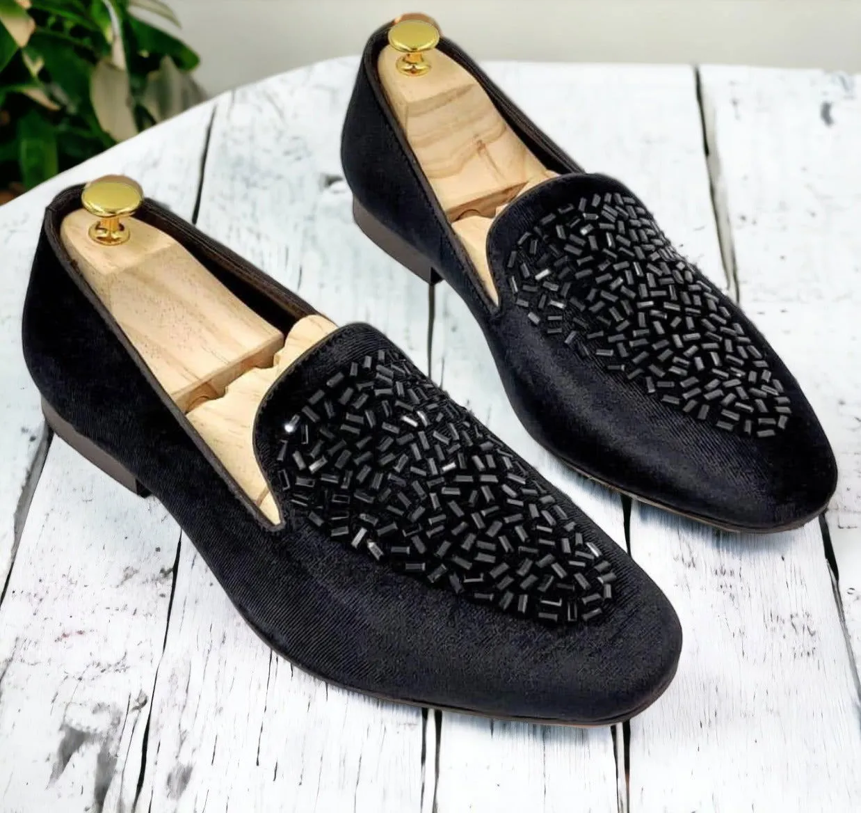 Fashion Rhine Stone Moccasin Shoes