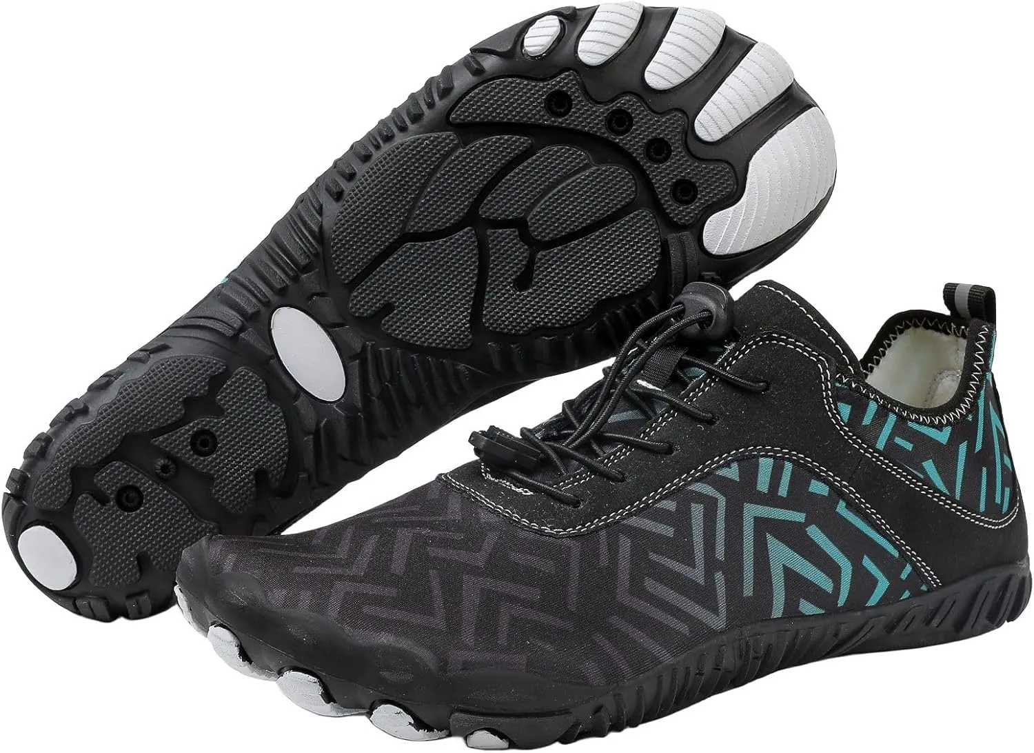 Hike Barefoot Shoes for Men Pro Footwear Shoes Mens Wide Toe Box Hiking Waliking Shoes Healthy & Non-Slip Barefoot Shoes Waterproof Trail Running Shoes