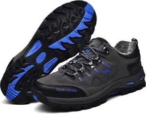 hongrenamz Men's Walking Shoes Waterproof Trekking Boots Low Rise Hiking Boots Trail Running Climbing Camping