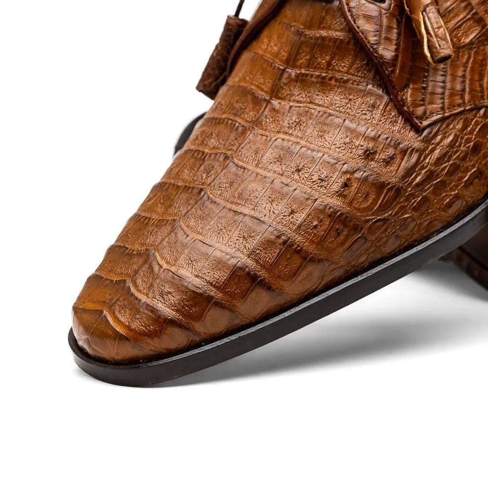 Marco Di Milano Lacio Men's Shoes Exotic Crocodile Derby Oxfords (MDM1019)