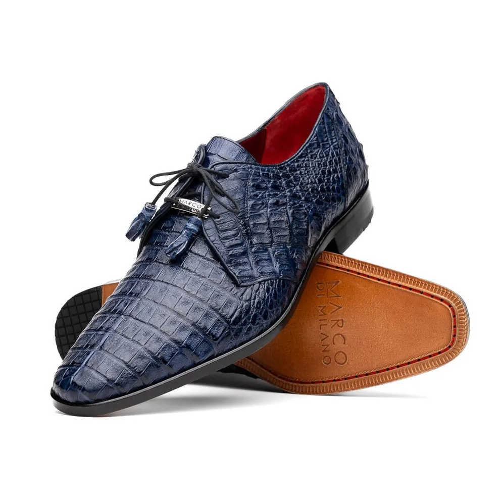Marco Di Milano Lacio Men's Shoes Exotic Crocodile Derby Oxfords (MDM1019)