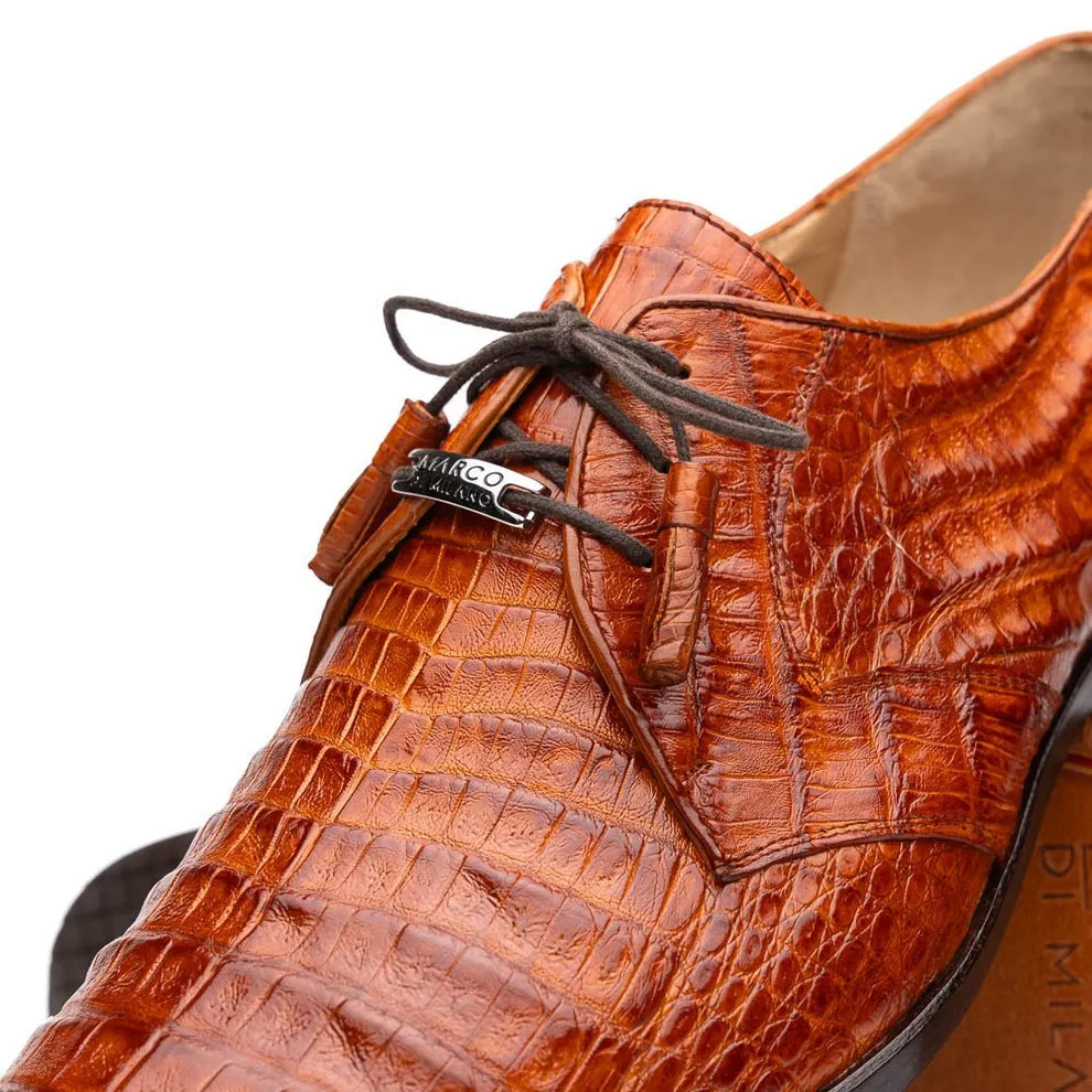 Marco Di Milano Lacio Men's Shoes Exotic Crocodile Derby Oxfords (MDM1019)