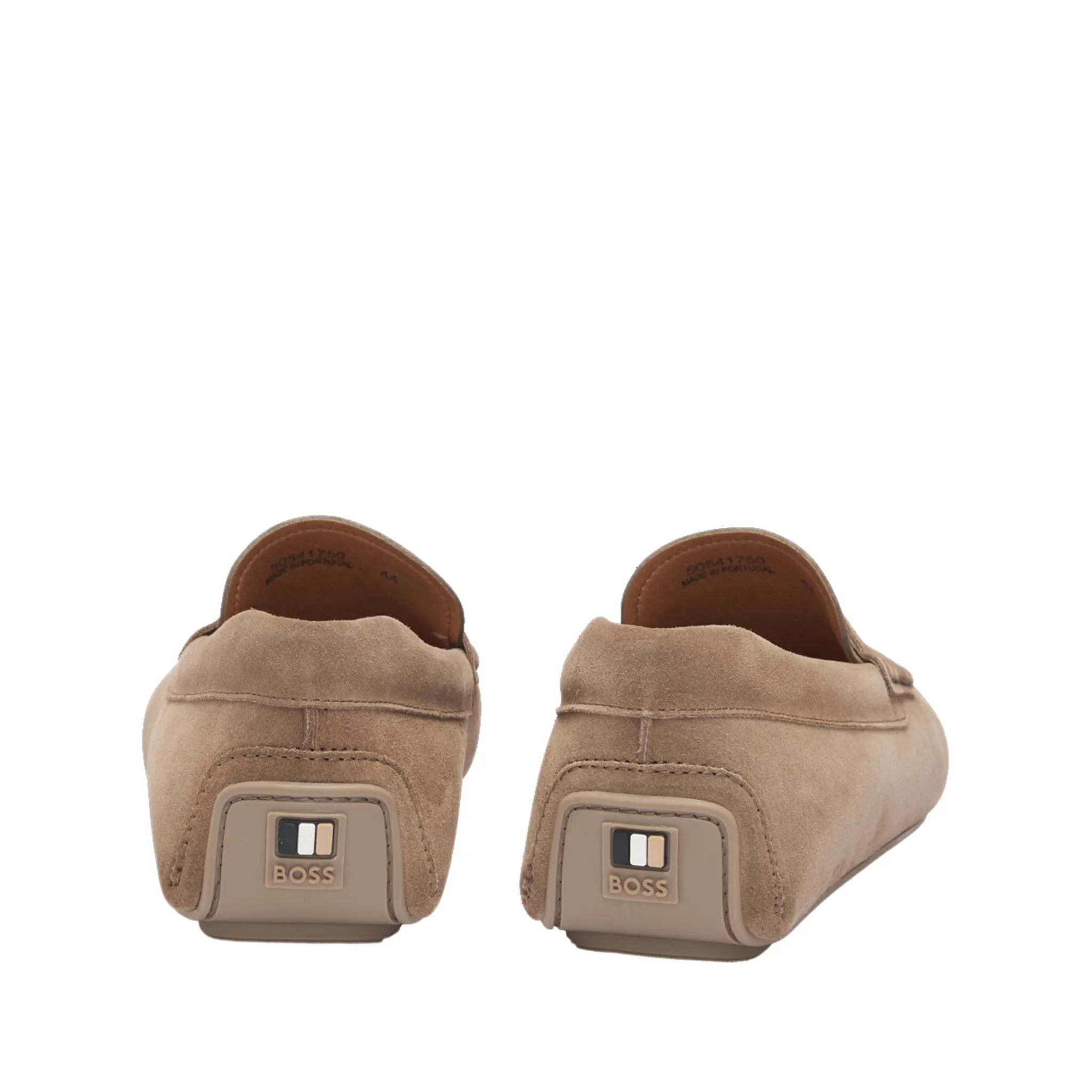 Mens BOSS Medium Beige Noel Moccasin Suede Shoes