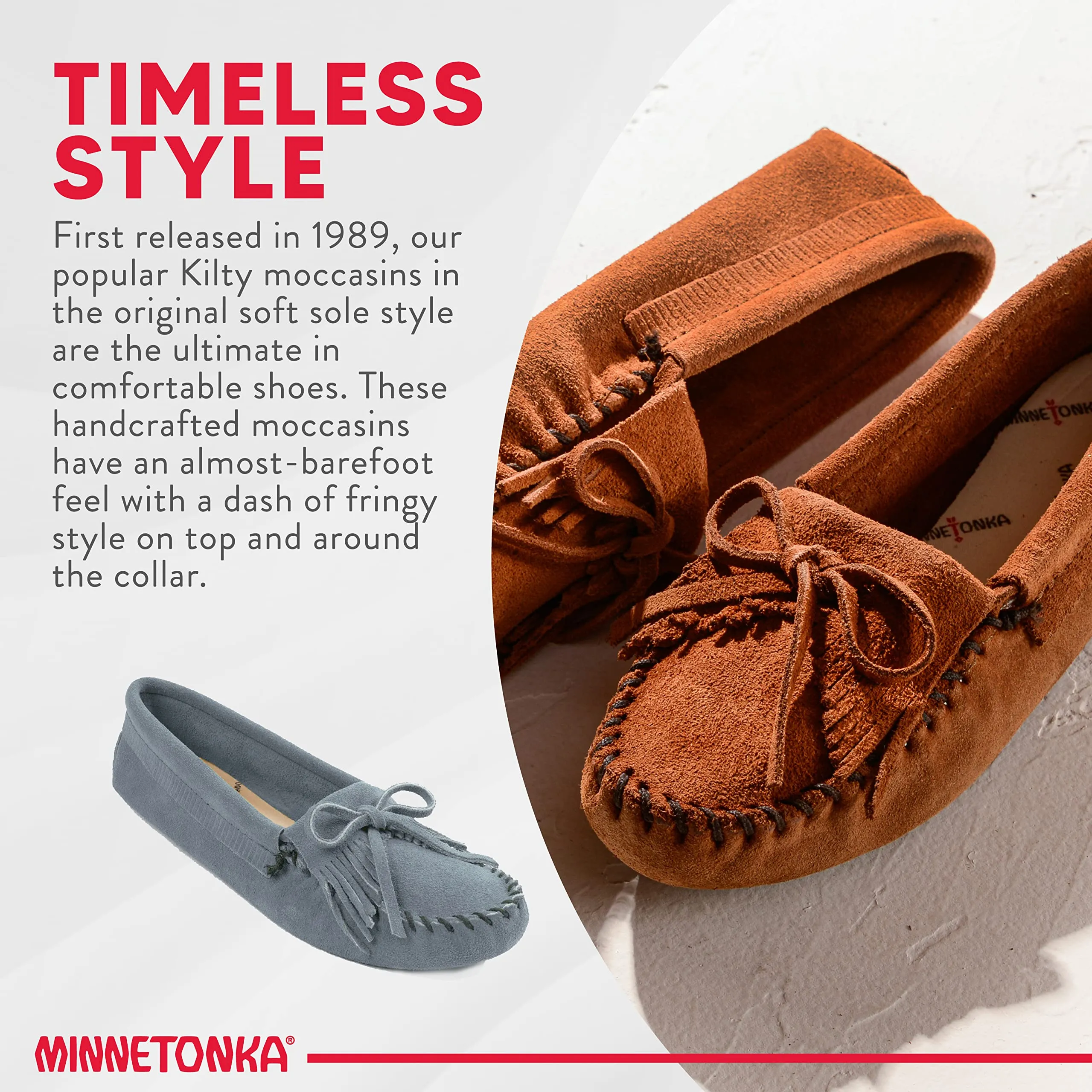 Moccasins Kilty Suede Softsole - Women