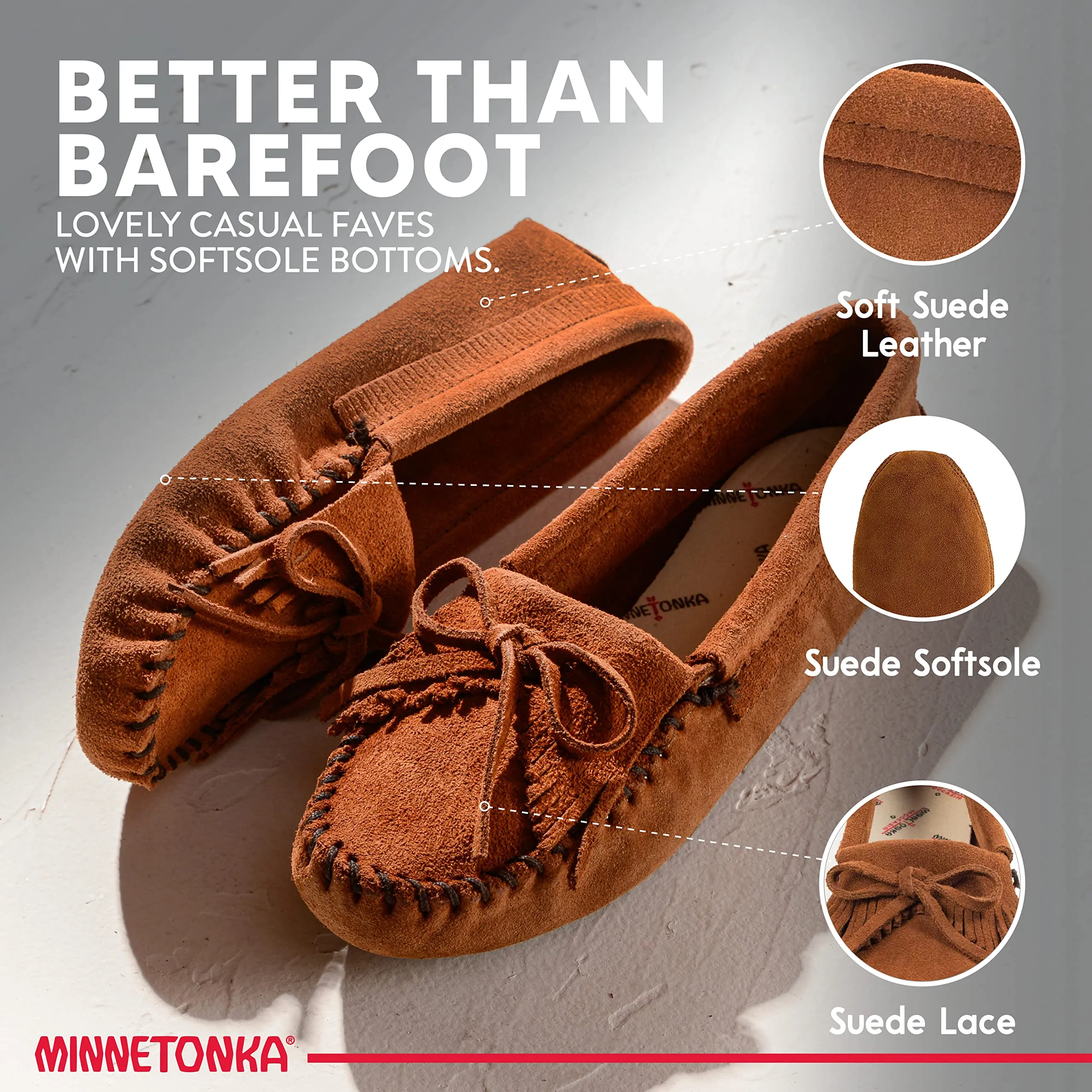 Moccasins Kilty Suede Softsole - Women