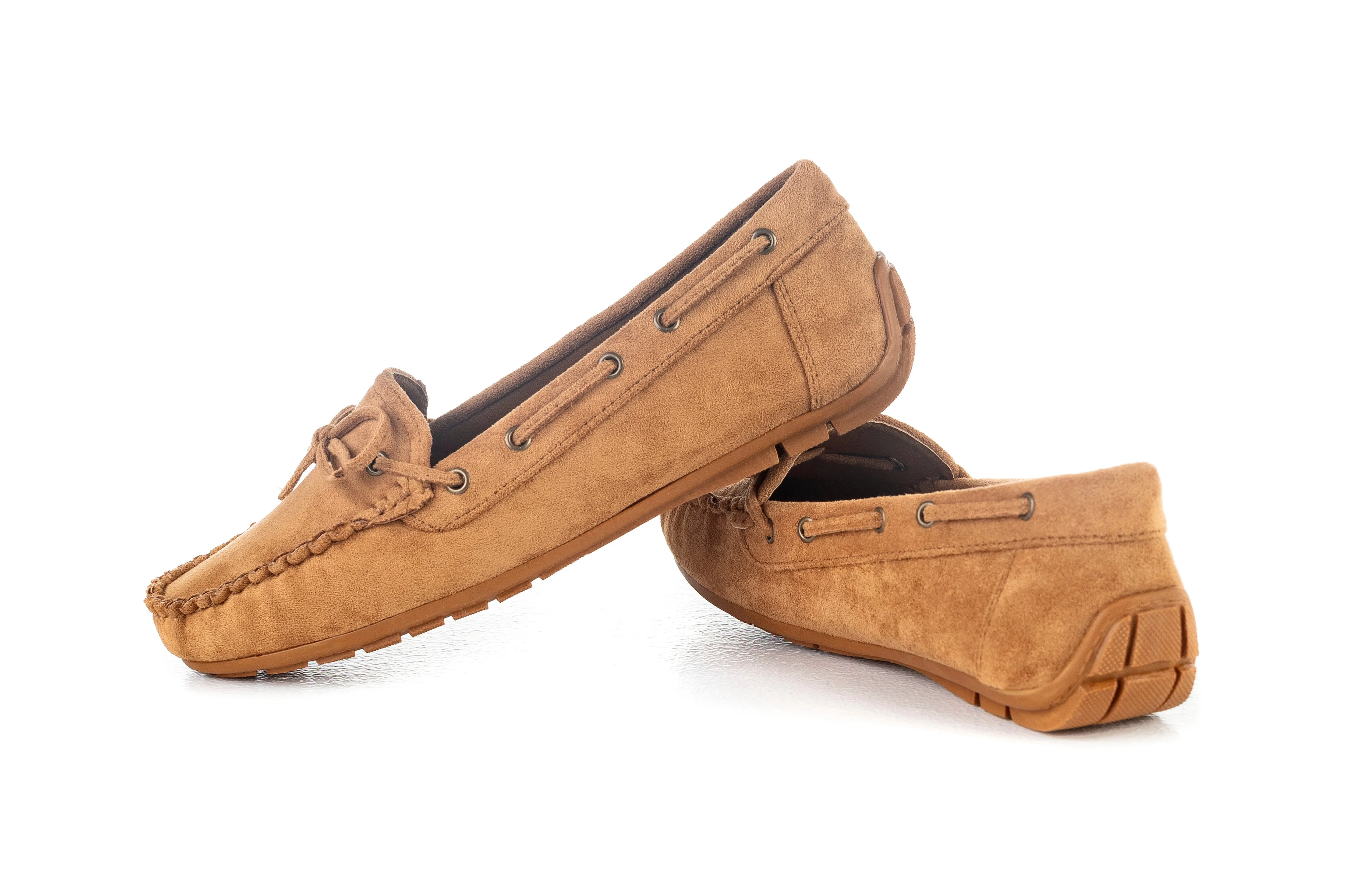 Moccasins with ribbon