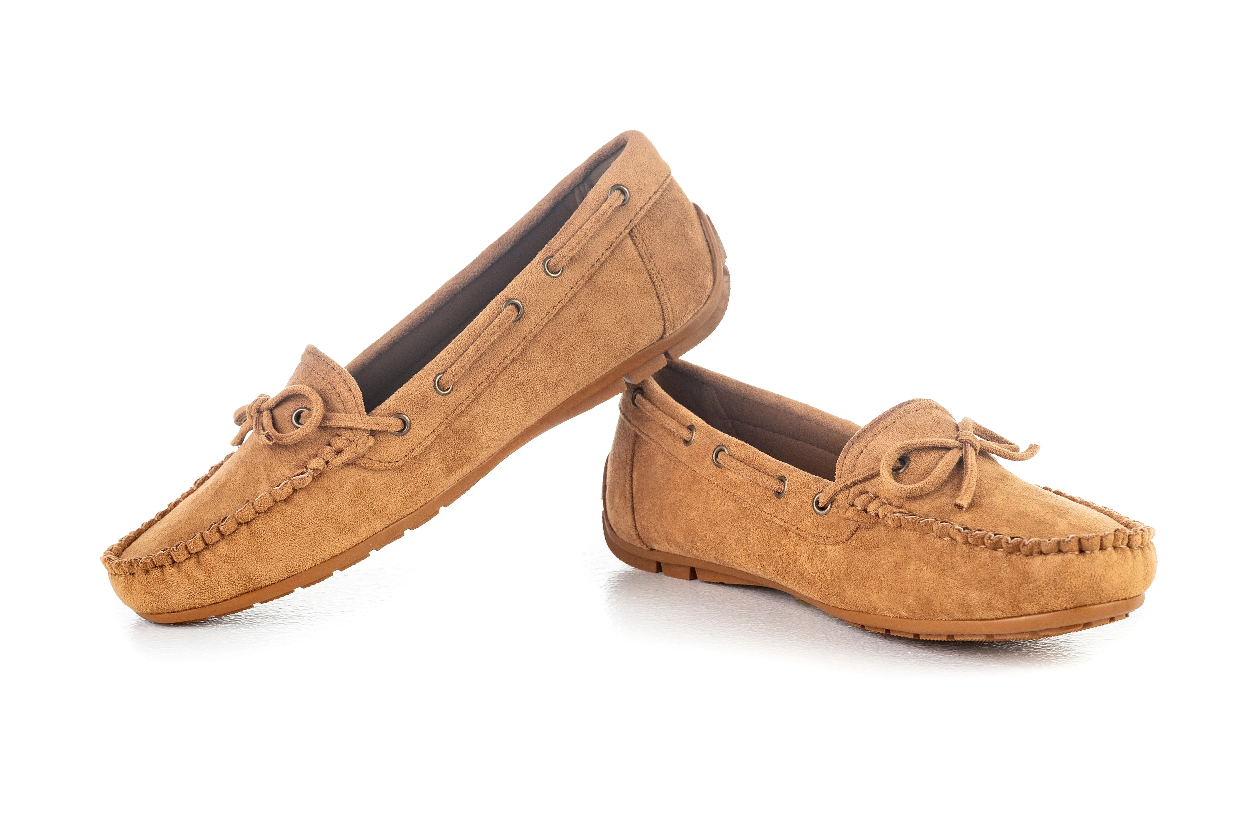 Moccasins with ribbon