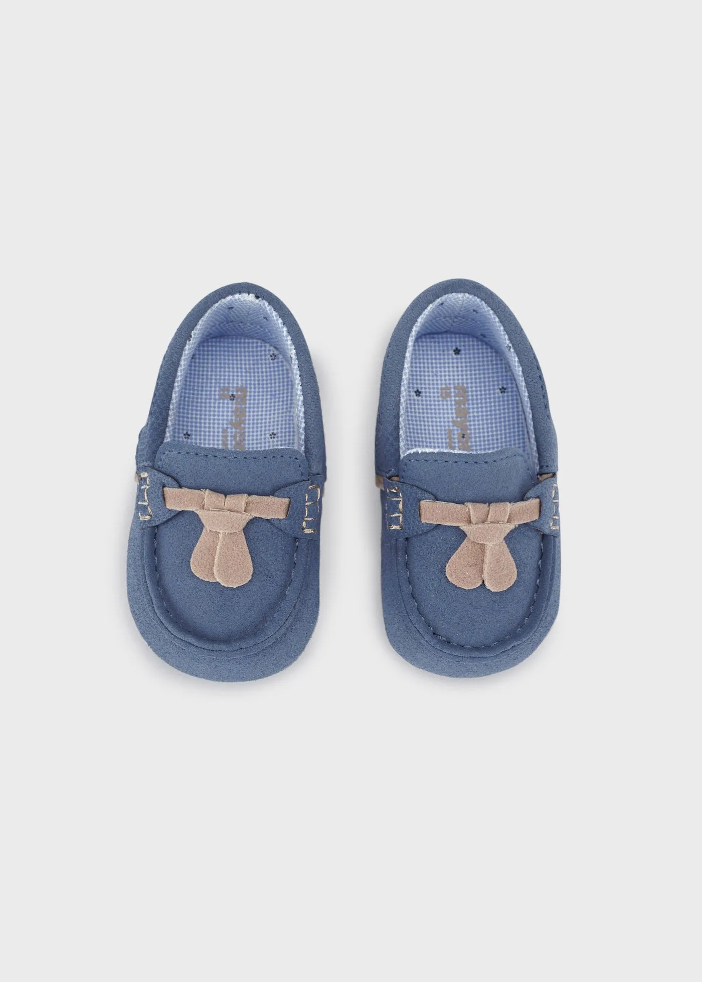 Newborn Boy Blue Moccasins