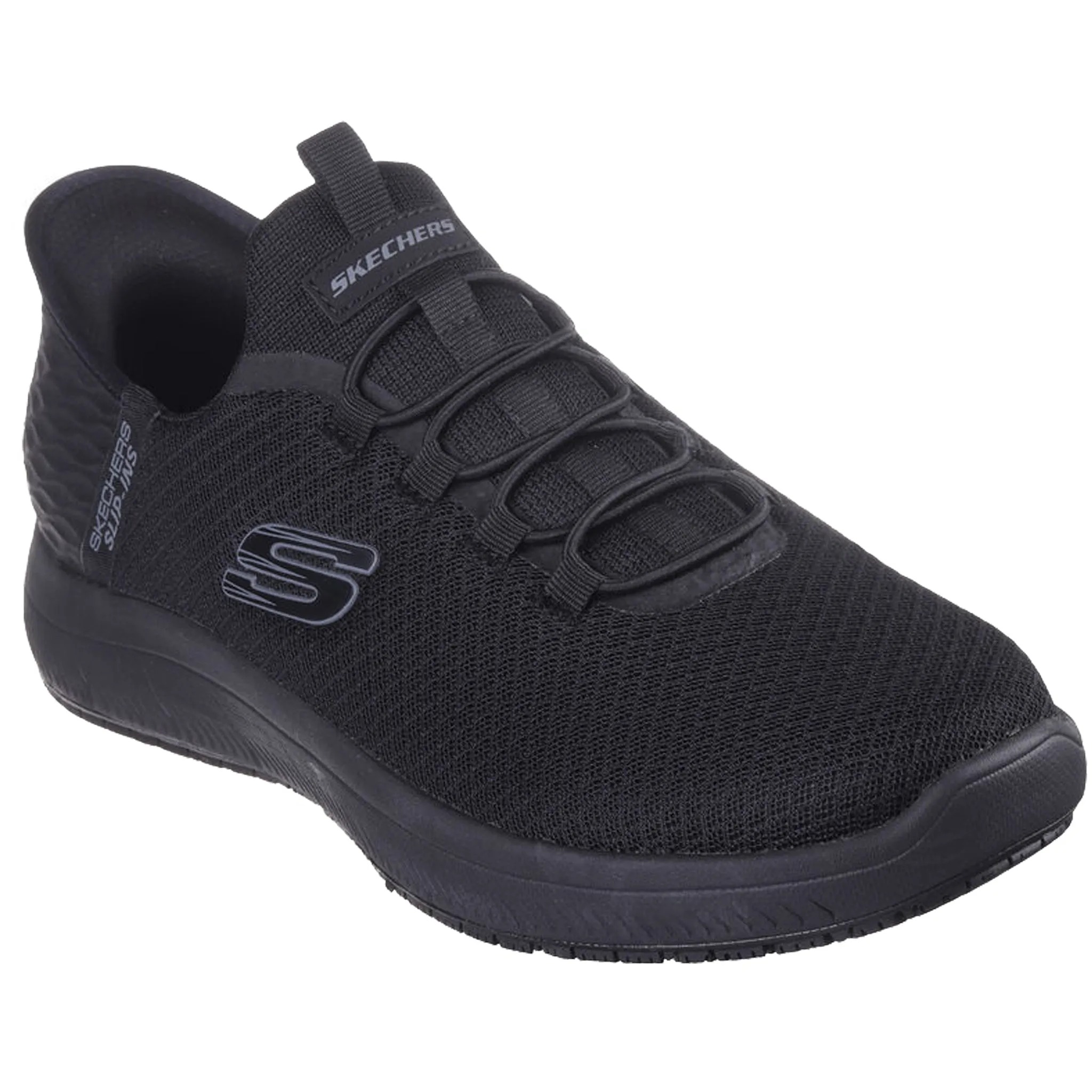 Skechers Men's 200205 Summits SR Colsin Black Slip-ins Work Shoes