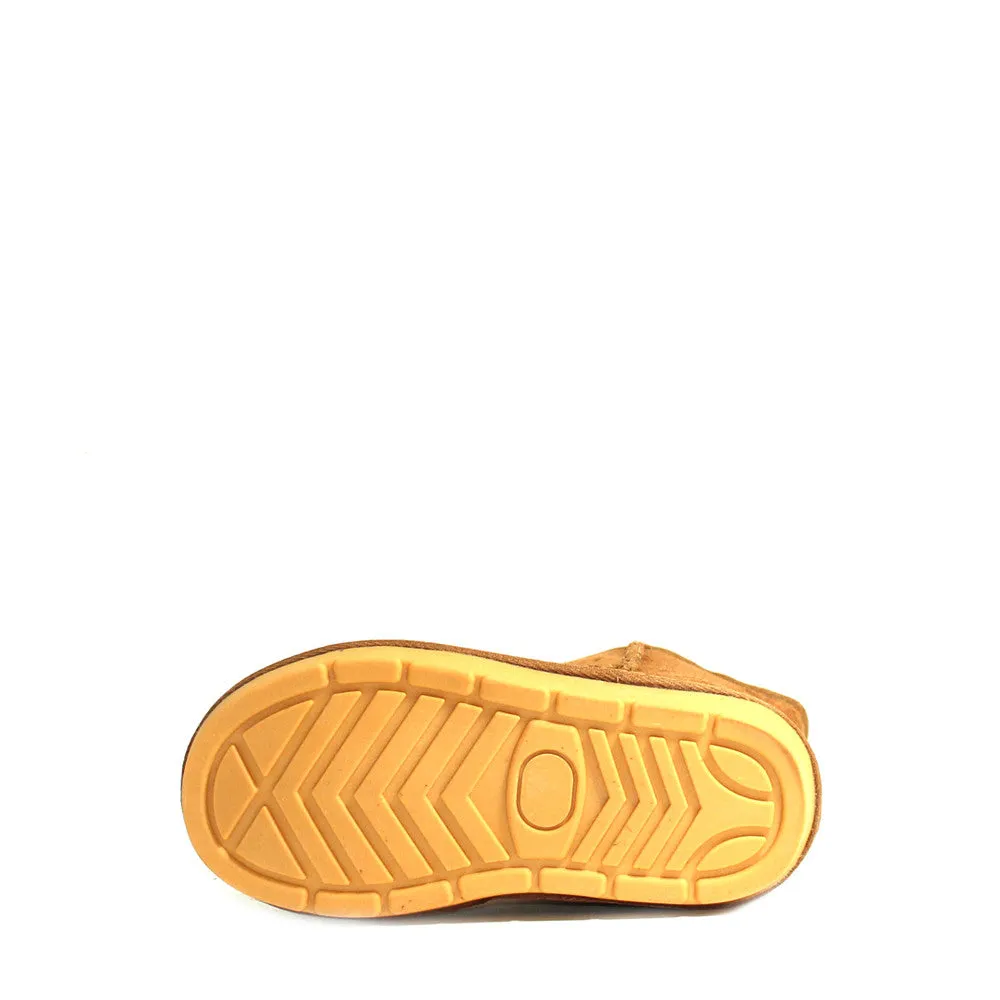Stax Side Zip Kids Boot - Chestnut