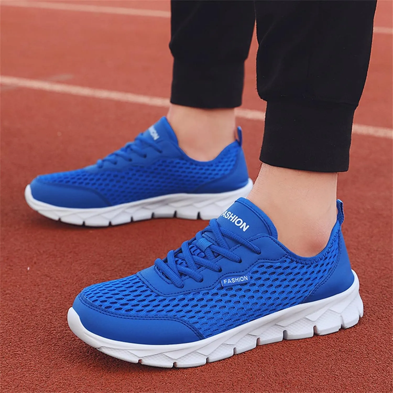 Tennis Shoes Womens Lightweight Comfortable Lace up Mens Tennis Shoes Slip On Black Casual Shoes Waterproof Sneakers Red Tennis Shoe Cross Trainer Shoe