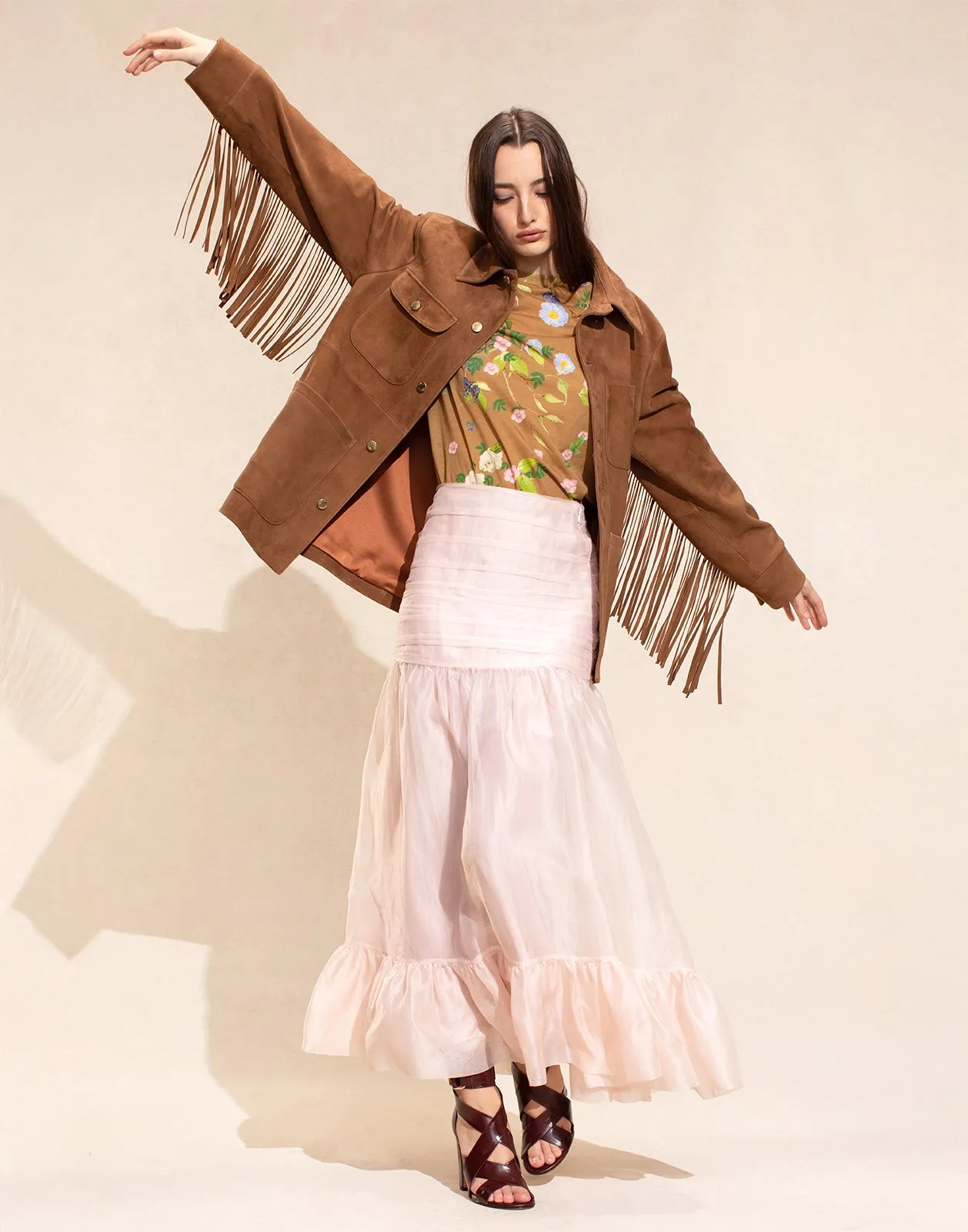 Westward Fringe Suede Jacket