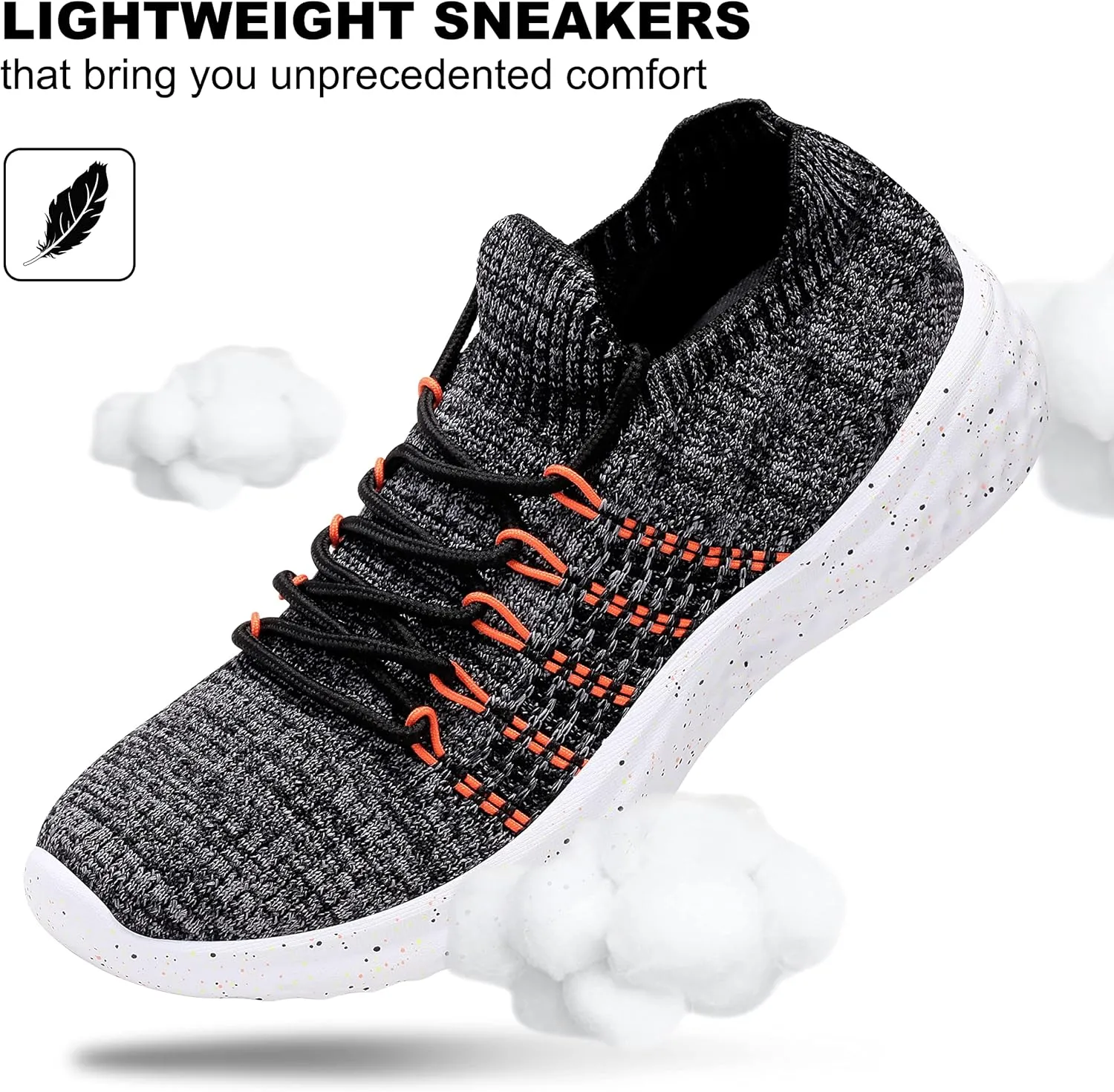 Women's Walking Shoes Tennis Athletic Sport Lightweight Slip on Sneakers