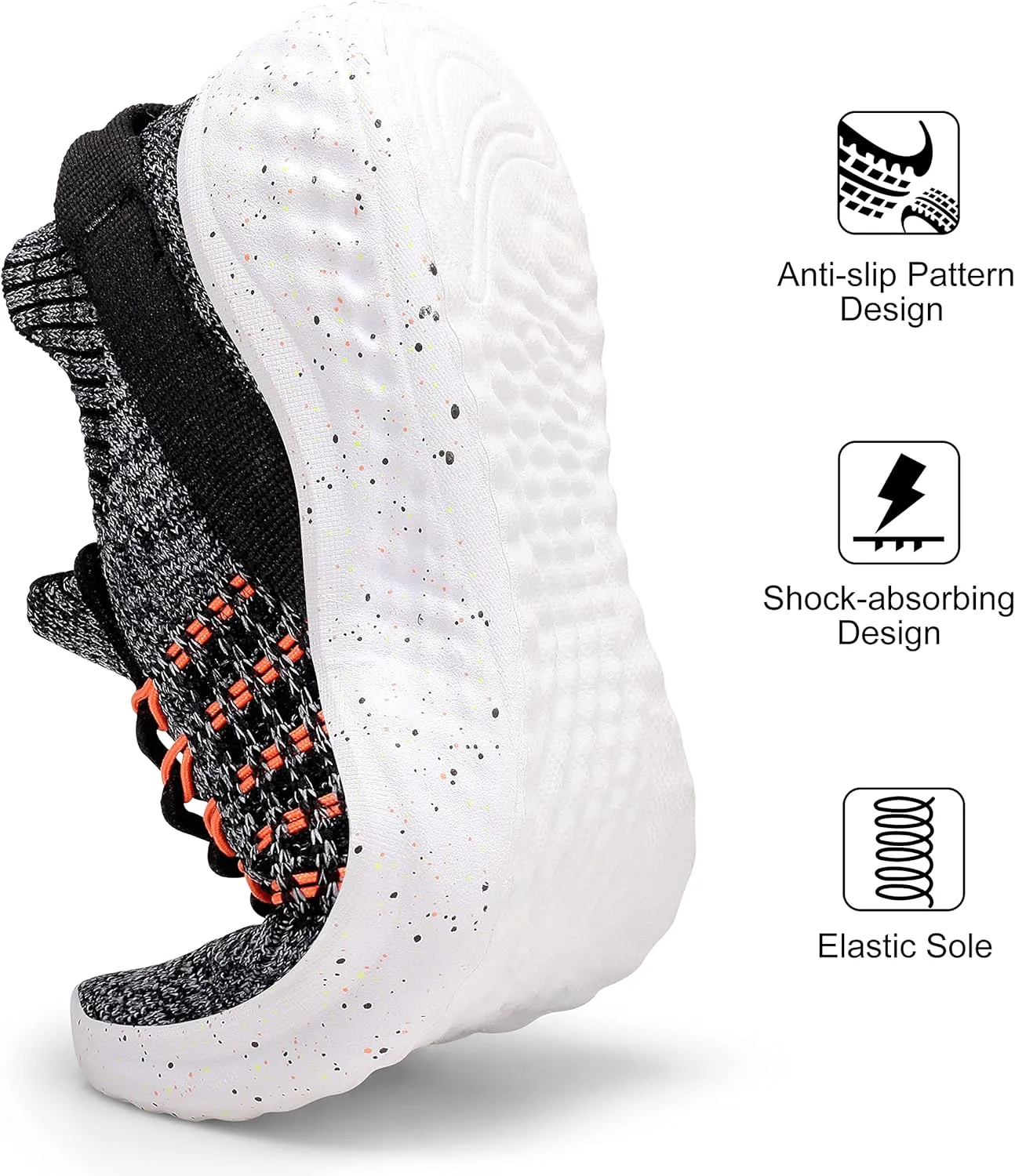 Women's Walking Shoes Tennis Athletic Sport Lightweight Slip on Sneakers